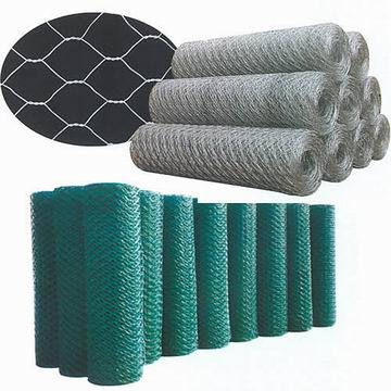 Galvanized and pvc coated hexagonal wire netting